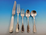 Fiddle Thread by Frank Smith Sterling Silver Flatware Set Dinner Service 40 Pcs