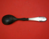 Beaded by Georg Jensen Sterling Silver Caviar Spoon with Horn 7 3/4" Heirloom
