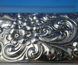 Scroll by Howard Sterling Silver Pen Box #1888 2" x 6" 4.2 ozt. c.1900 (#5887)