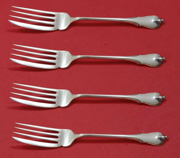 Grand Colonial by Wallace Sterling Silver Fish Fork Set 4pc AS Custom 7 1/4"