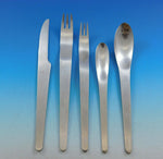 Arne Jacobsen by Georg Jensen Stainless Steel Flatware Set Service 42 pcs Estate