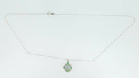 14k Gold 2.30ct Genuine Natural Opal and Emerald Pendant with 18" Chain (#4189)