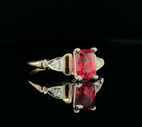 14k Yellow Gold 1.03 Carat Jedi Red Spinel Ring (#J5565)