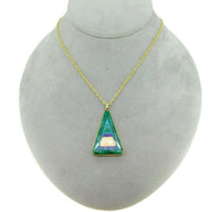 14k Gold Intarsia Pendant with Opal Malachite Sugilite Turquoise (#J4673)