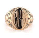 10k Yellow Gold Antique Signet Ring Jewelry (#J5688)