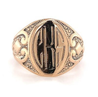 10k Yellow Gold Antique Signet Ring Jewelry (#J5688)