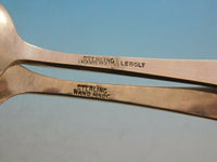 Lebolt Sterling Silver Flatware Set Hand Wrought Chicago 44 pc B Monogram Dinner