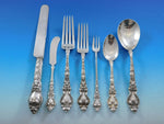 Douvaine by Unger Sterling Silver Flatware Service Set 68 Pieces Art Nouveau