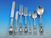 Douvaine by Unger Sterling Silver Flatware Service Set 68 Pieces Art Nouveau