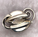 La Paglia International Sterling Pin with Leaves 3-D Beads #108 (#J6007)