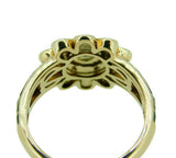 18k Yellow Gold Rosette .36ct Rose Cut Genuine Natural Diamond Ring (#J4522)