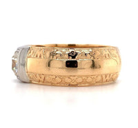 18k Men's 1.04ct European Cut Genuine Natural Diamond Ring w/GIA Report (#J5767)