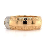 18k Men's 1.04ct European Cut Genuine Natural Diamond Ring w/GIA Report (#J5767)
