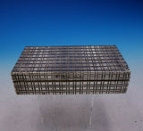 Italian .800 Silver Cigarette Box with Wood Lining Mid-Century Modern (#3826)