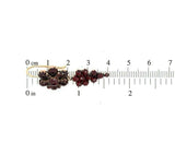 Genuine Natural Bohemian Garnet Dangle Drop Earrings (#J5489)