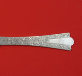 Vansant Sterling Silver Cheese Knife with Pick Bright-Cut Flowers #58 Orig7 1/4"