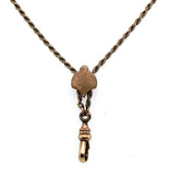Victorian Gold Filled Watch Chain with Seed Pearl (#J5465)
