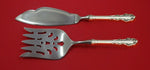 Dresden Scroll by Lunt Sterling Silver Fish Serving Set 2 Piece Custom HHWS