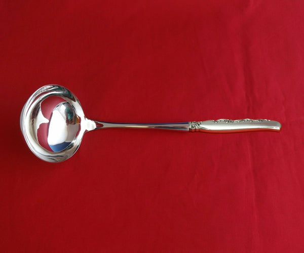 Flower Lane by Oneida Sterling Silver Soup Ladle HHWS  Custom Made 10 1/2"