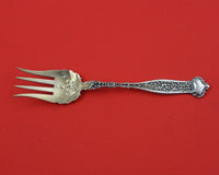 Dresden by Whiting Sterling Silver Beef Fork gold wash 5 7/8"