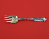 Dresden by Whiting Sterling Silver Beef Fork gold wash 5 7/8"