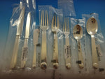 Normandie by Puiforcat French Silverplate Flatware Set 12 Service 100 Pcs New