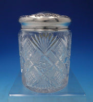 Richelieu by Tiffany and Co Sterling Silver Tobacco Jar with Cut Crystal (#5317)