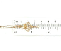 10k Yellow Gold Victorian Diamond Pendant Lavaliere (#J5460)