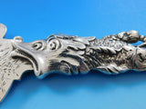 Dolphin by Shiebler Sterling Silver Ice Cream Slice FH AS Bright-Cut Flowers 13"