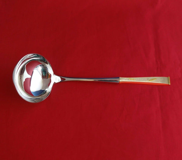 Golden Wheat by Gorham Sterling Silver Soup Ladle HHWS Custom Made 10 1/2"