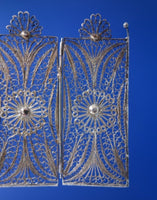 Filigree by Unknown Sterling Silver Doll House Miniature Folding Screen (#6891)