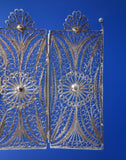 Filigree by Unknown Sterling Silver Doll House Miniature Folding Screen (#6891)