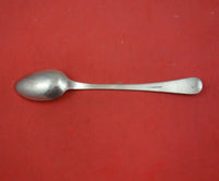 Round by W. Moulton III Coin Silver Iced Tea Spoon circa 1790 7 1/2" Heirloom