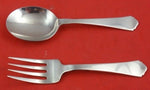 Antique by Wallace Sterling Silver Baby Set 2-Piece 4 1/4" Child's Silverware