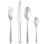 Essentiel by Christofle France Stainless Steel Flatware Set 24 Pieces - New