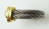 Charriol 18k Yellow and Steel Genuine Natural Diamond Ring (#J3230)