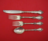 Royal Rose by Wallace Sterling Silver Regular Size Place Setting(s) 4pc