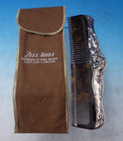 Webster Art Nouveau Sterling Silver and Tortoise Shell Comb with Woman (#7248)