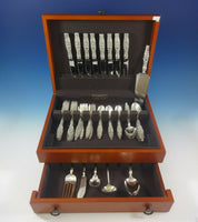 Lily of the Valley by Whiting Sterling Silver Flatware Set For 8 Service 48 Pcs