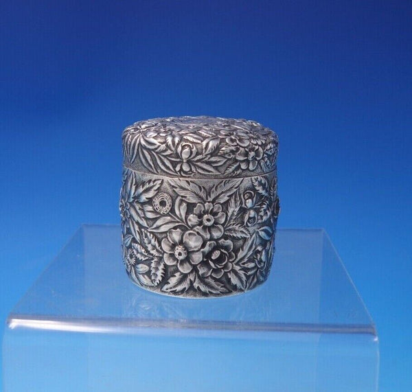 Repousse by Galt Sterling Silver Dresser Jar 2 1/4" x 2 1/4" 3.17 ozt. (#5059)
