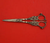 Sterling Silver Grape Shears w/ grapes and lion head all-sterling 6 3/8"