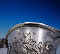 English Georgian Sterling Silver Creamer Pitcher Figural w/ Man Dolphin (#3696)
