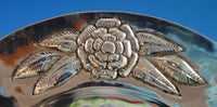 Aztec Rose by Unknown Mexican Mexico Sterling Silver Platter 14 1/2" (#1857)