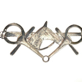 Sterling Horse Pin with Riding Crop and Bit (#J5484)