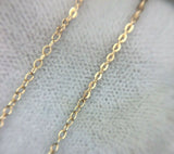 14k Yellow Gold Genuine Natural Garnet Cabochon Filigree Necklace (#J5322)