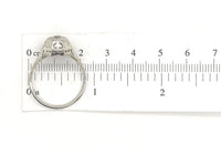 18k White Gold Art Deco Filigree .35ct TW Genuine Natural Diamond Ring (#J5945)
