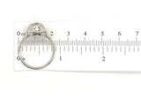 18k White Gold Art Deco Filigree .35ct TW Genuine Natural Diamond Ring (#J5945)