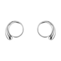 Mercy by Georg Jensen Denmark Sterling Silver Pair Swirl Earrings 10015148 New