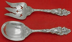 Love Disarmed by Reed and Barton Sterling Salad Serving Set 2pc AS Old 11"