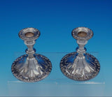 Chantilly by Gorham Silverplate Candlestick Pair 4 1/4" #YC3004 (#3237)